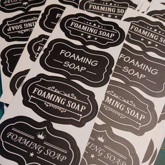 Foaming Soap Stickers