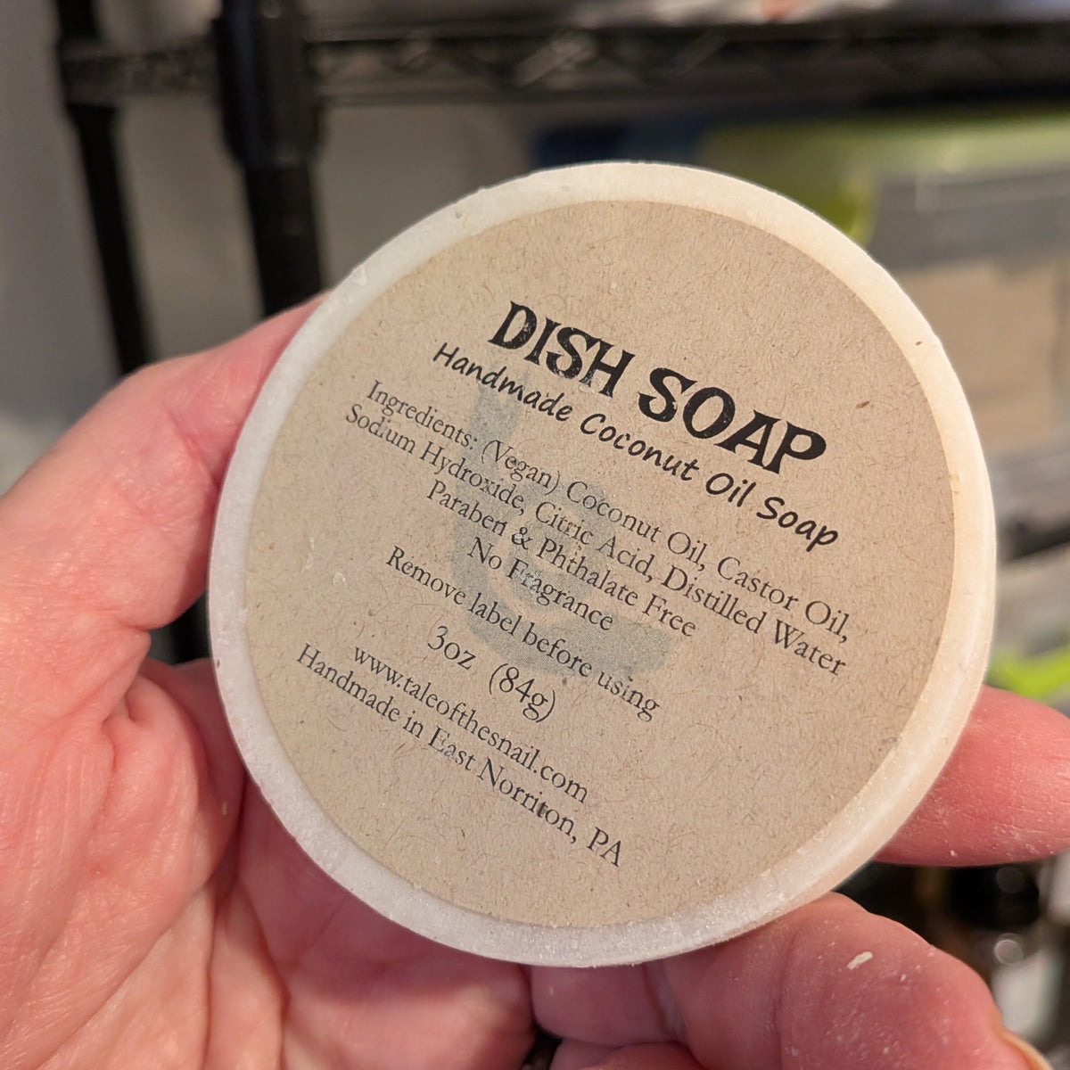 Unscented Dish Soap (Round)