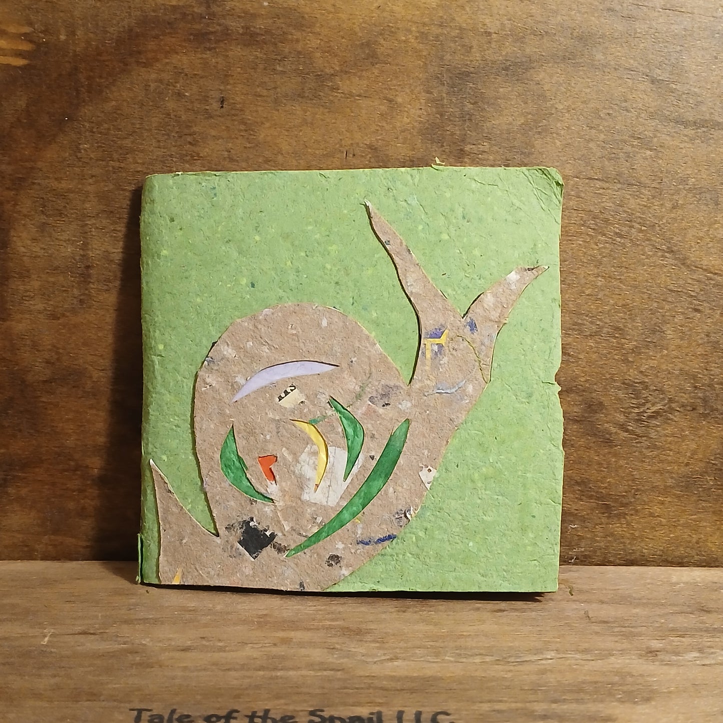 Scrappy Green Texture Mini Journal