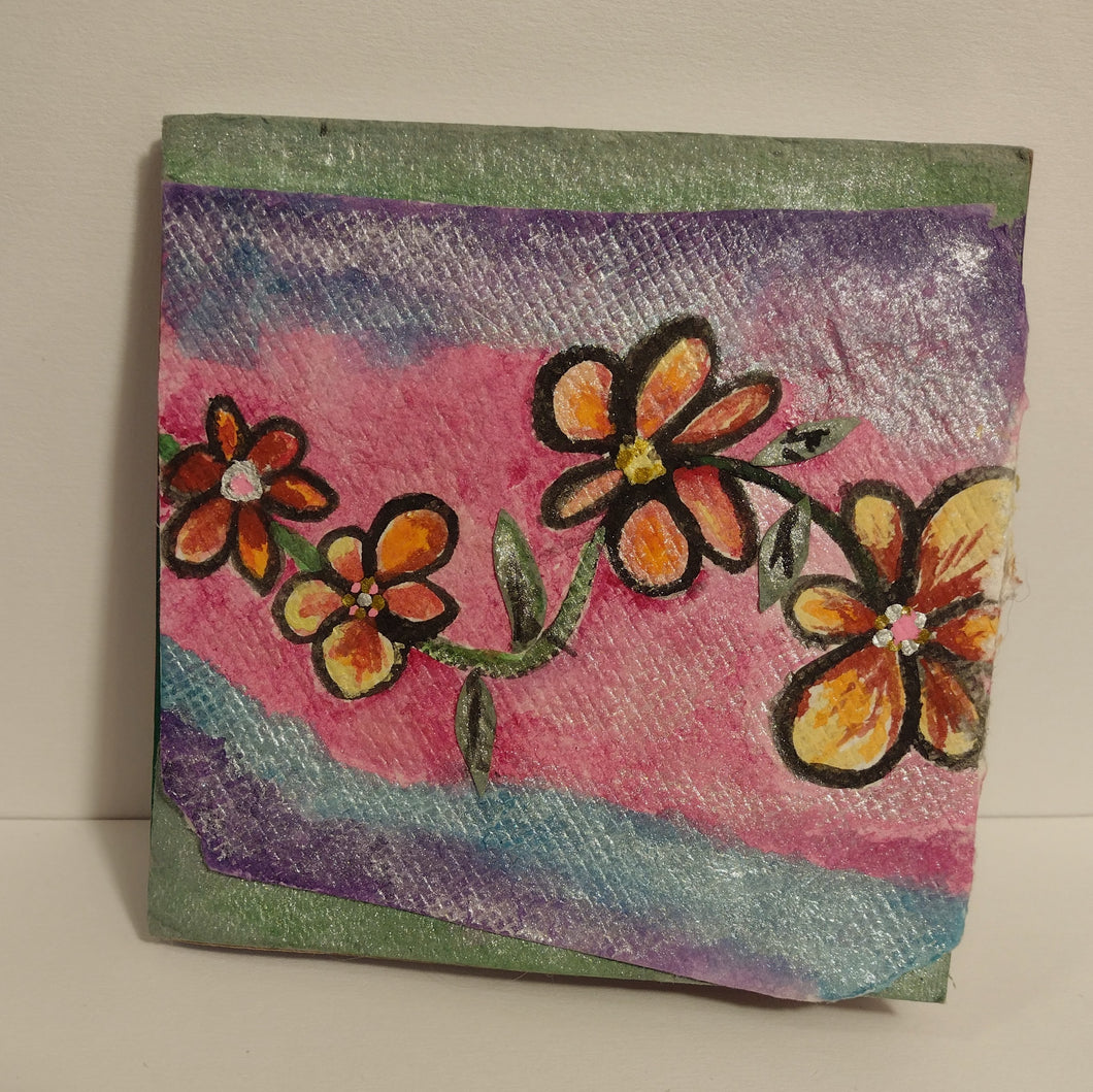 Frolicky Flowers Mini Journal