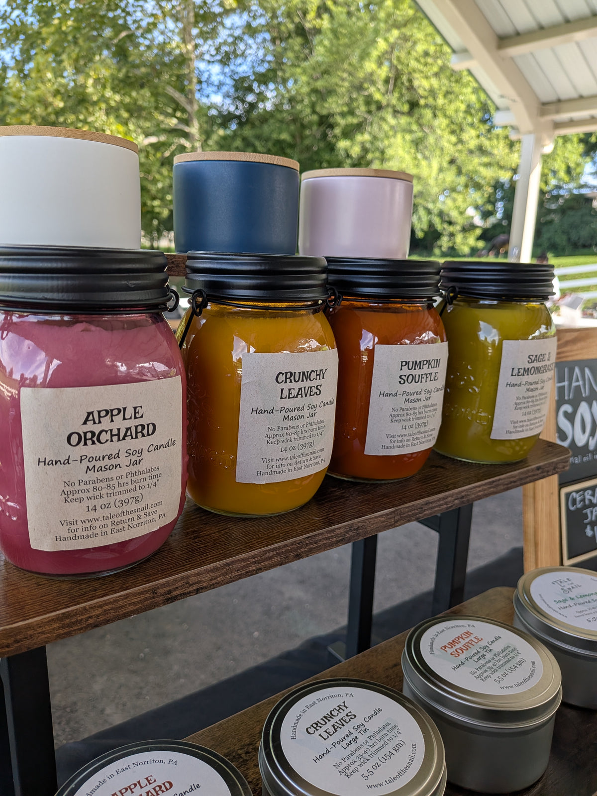 Autumn Mason Jar Candles