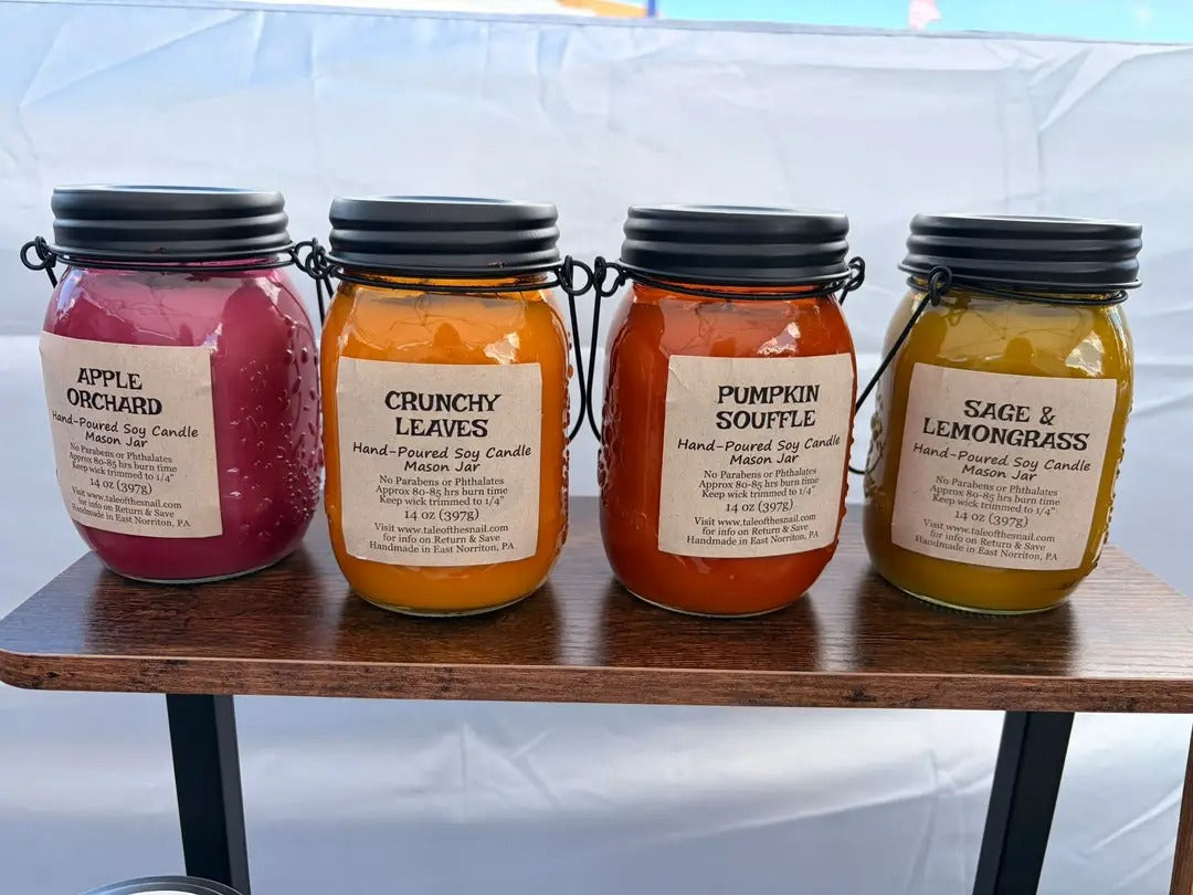 Autumn Mason Jar Candles