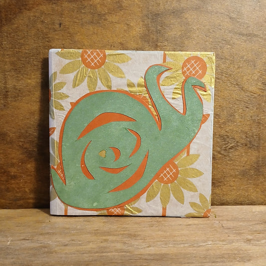 Sage Golden Floral Mini Journal